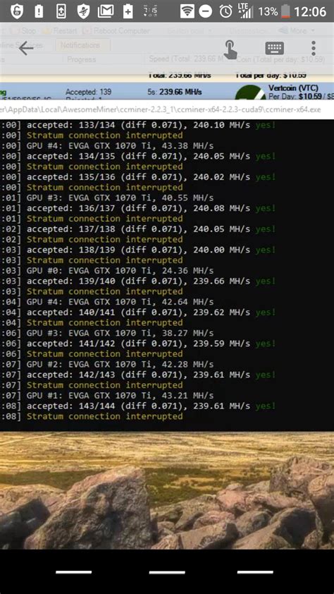 Bitcoin: Stratum connection example
